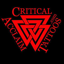 logo for Critical Acclaim tattoos studio pa