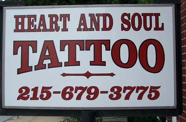 logo for Heart and Soul Tattoo studio pa