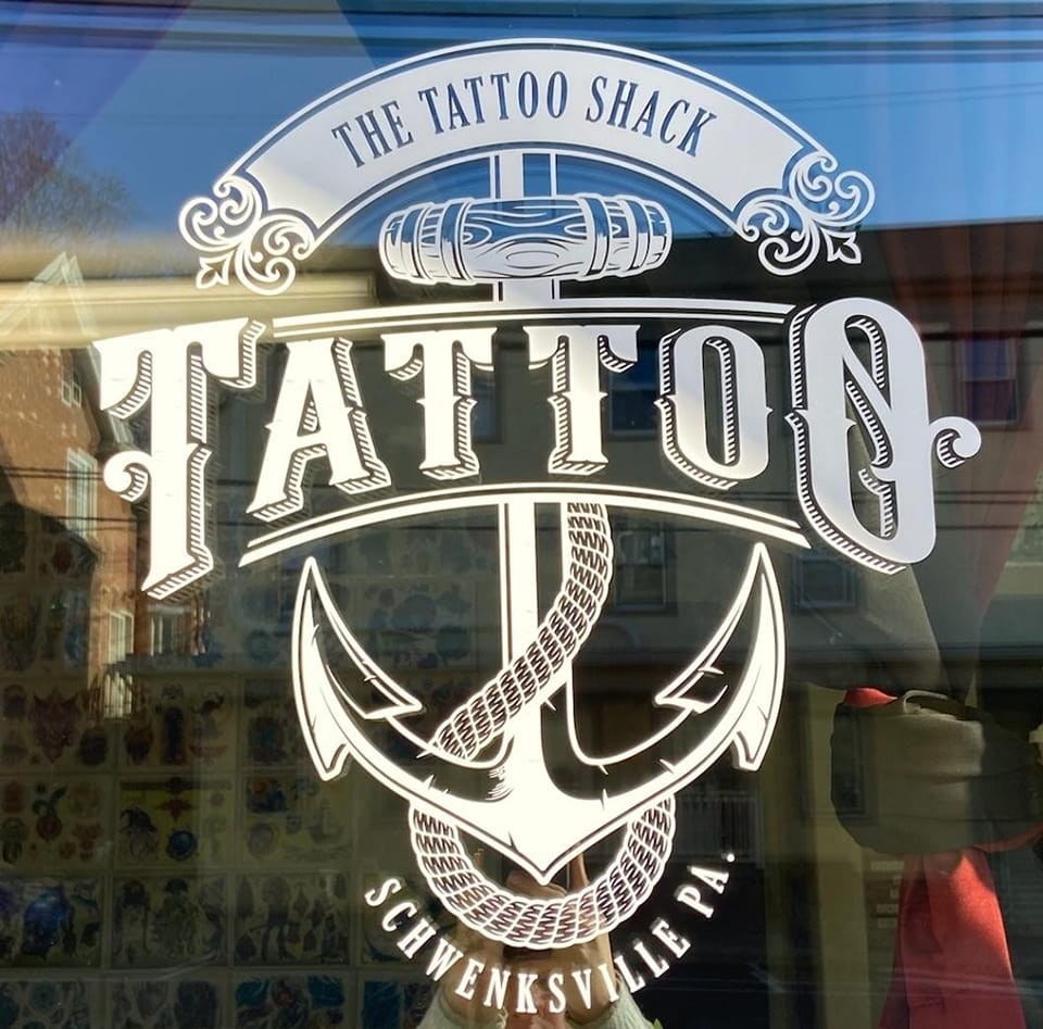 logo for The Tattoo shack pa