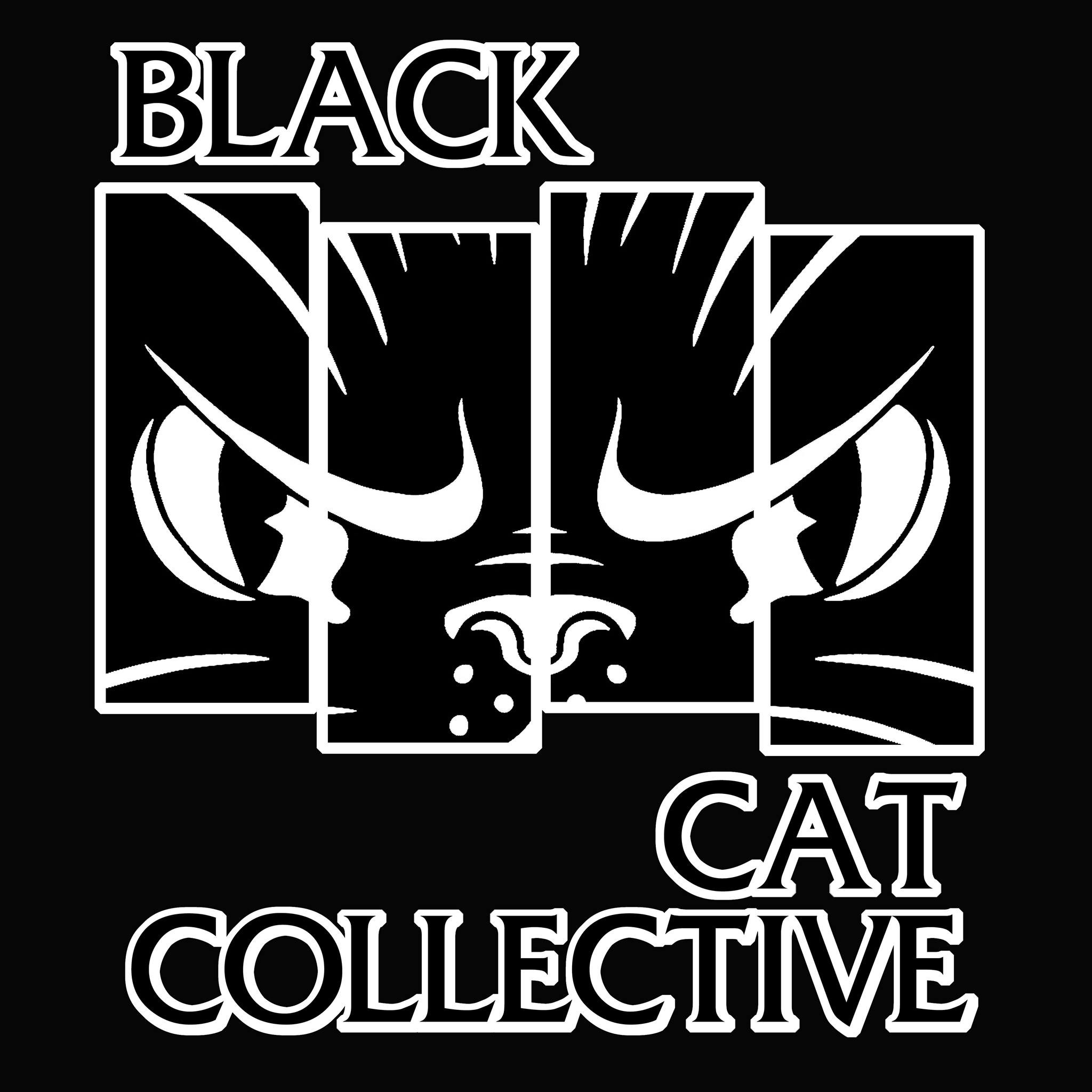 logo for black cat collective tattoo studio pa
